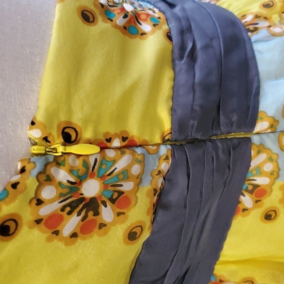 Moulinette Soeurs woman's yellow silk dress size 2 - Picture 10 of 17